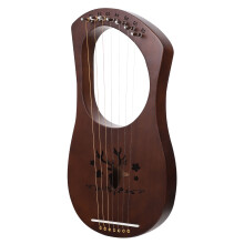 1 set lierviool retro 7-snarig muziekinstrument met snaren