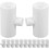 20St Kippen Drinker Tee Fitting Plastic Duurzaam Praktisch Wit Kleur 1