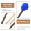 2Paren Paar Stevige Percussion Sticks Met Wol Voor Tongdrum 6