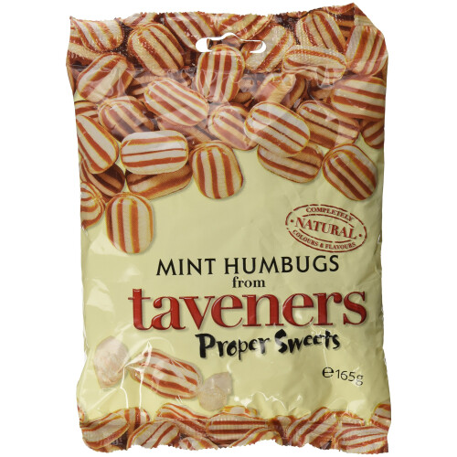 Taveners Mint Humbugs 165g