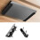 Universal Wall Mount Under Desk Mount Holder Bracket for Laptop Router Modems, Space-Saving Shelf with Screws 7