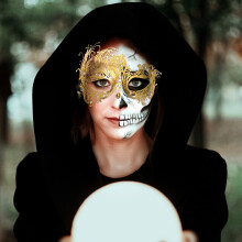 Gouden Metaal Hol Masker Party Cosplay Decor