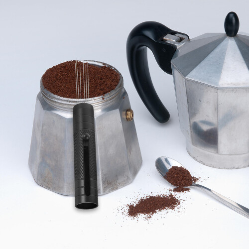Zwart Rvs Inklapbare Espresso Poeder Roerder Tool 2