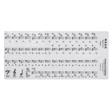 1Sheet Lichtgewicht Witte Piano Keyboard Stickers Voor Beginners