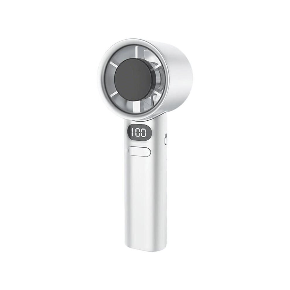 Handheld Fan 120 Speed Portable Bladeless Desktop Fans Rechargeable Instant Cooling For Men Women White 6031864573717