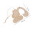 1Set Onvoltooide Graafmachine Schijven Beige Voor Decoratie 2