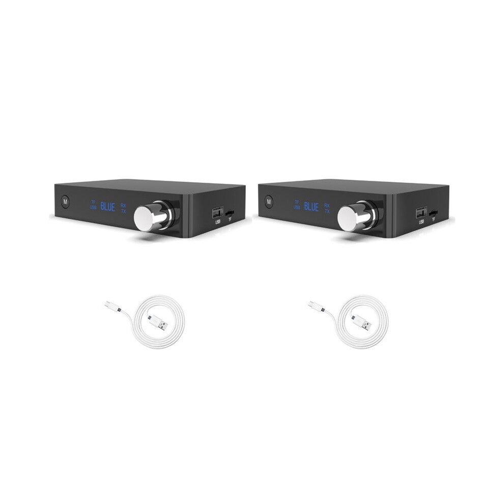 2X Digital Display 5.0 Adapter, Transmitter And Receiver,3.5Mm Aux,Rca Output,U Disk Tf Card Playback 6033382764479
