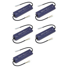 5X Controlador LED de 12 V IP67 A Prueba de Agua 12 V 100 W Transformador de Fuente de Alimentación 100-264 V CA A 12 Voltios CC Salida de Bajo