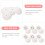 20St Kwaliteit Resin Bases Witte Xmas Tree Accessoires DIY 4