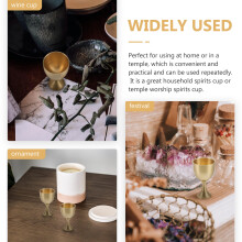 Retro Gouden Messing Liquor Cup Eenvoudig Schoon Te Maken