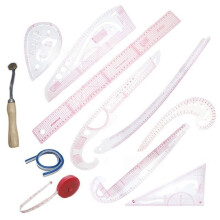 11PCS Sewing Curve Ruler Set Soft Patchwork Ruler for Beginners, Tailors, Designers, Quilting, Embroidery, Crochet