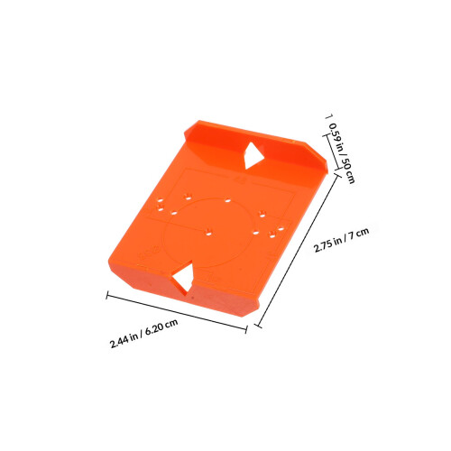 1Set Hinge Hole Boorhulp Abs+ijzer Voor Deurboren 1