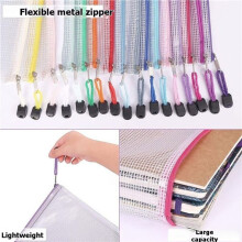 32 Sacchetti con Cerniera H, Dimensione A4, Sacchetti con Cerniera, Borsa Impermeabile per Organizzatore di Classe, Forniture per Ufficio Scolastico