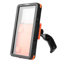 ROCKBROS Soporte para Teléfono Móvil para Bicicleta, Resistente Al Agua IPX4, Giratorio 360 y A Prueba de Golpes B