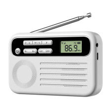 Portable Pocket Radio, Rechargeable Personal AM/FM Radio with Headphone Jack for School Outdoor Emergency