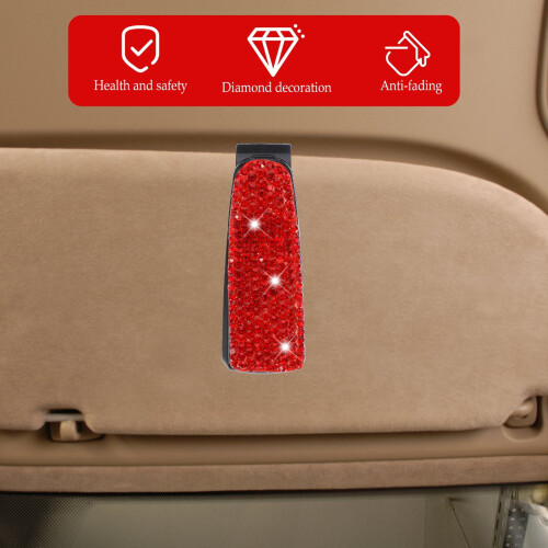 Car Use Zonnebrilclip Rood Plastic 1 Set 2
