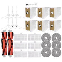 Pour pour Lydsto W2 / pour Kyvol Cybovac S60 / AICLE INS-200 Pièces de Filtre Hepa pour Aspirateur avec Brosse Latérale Principale (27 Pièce)