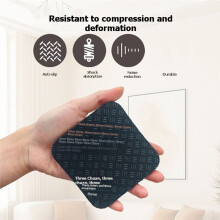 Loopband/Vibratieplaat Mat Pads 8 Stuks Dubbelzijdig Antislip, Antivibratie voor Fitnessapparatuur Beschermt Houten Vloeren