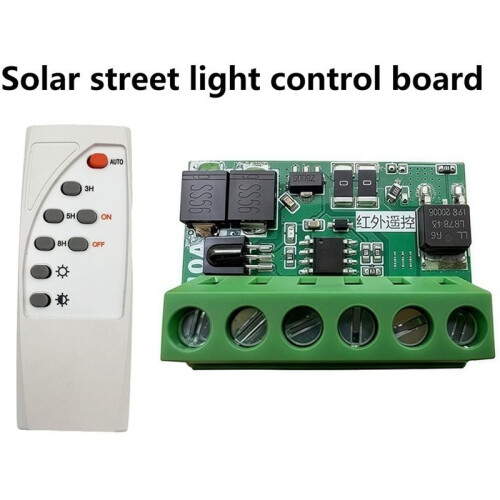 Remote Control Function Solar Street Light Control Circuit Board  6-45V Fully Automatic Light Drive Control 2