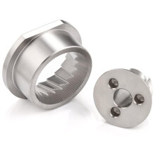 Jeu de Meules Coniques de Rechange en Acier Inoxydable, 44 mm, pour Broyeurs pour Saeco Magic/Royal/Strato et Autres