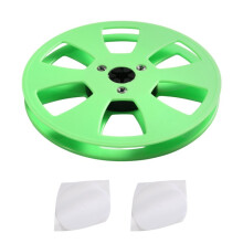 1/4 5 Inch 6 Holes Empty Tape Reel for ReVox Studer Recording Takeup Reel NAB-Hub Replacement with 2 Spacers