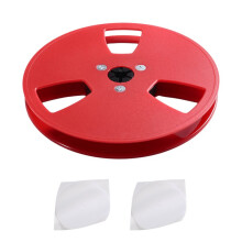 1/4 5 Inch 3 Holes Empty Tape Reel for ReVox Studer Recording Takeup Reel NAB-Hub Replacement with 2 Spacers Red