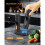 Electric Rechargeable Salt and Pepper Grinder Set Top-Refill Automatic Pepper Mill Grinder with Charging Base 3
