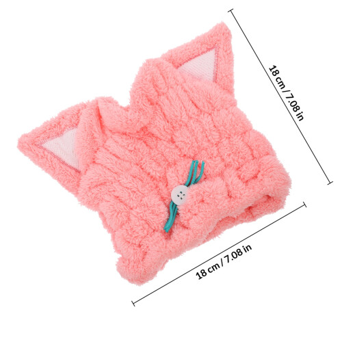 Microvezel Haarhanddoek Wrap Met Oren Voor Beschadigd Haar 1