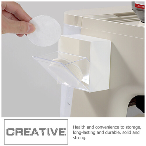 2 Stuks Filters Papier Opbergdoos Rond Wit Plastic 2