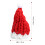 1Winter Strickmütze Mit Fellfutter Rot Weihnachtsdeko Kappe 2