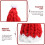 1Winter Strickmütze Mit Fellfutter Rot Weihnachtsdeko Kappe 4