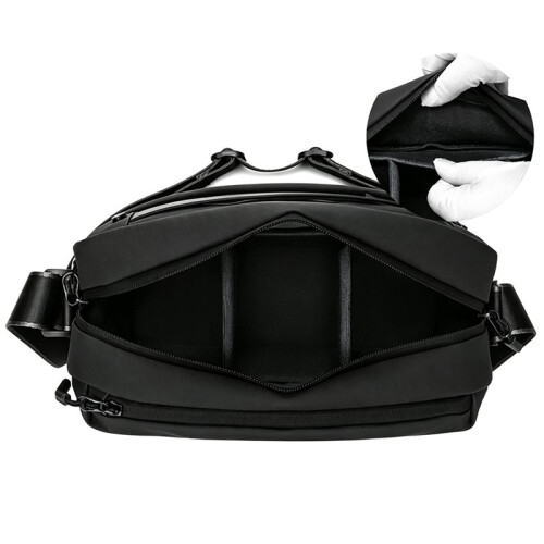 Camera Bag Insert, Soft Lined Foldable Protective  with 3 Adjustable Compartments, Flexible Partition Design 1