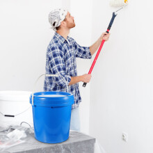 Silicone 5L Blauwe Verfbak Met HDPE Opslagcontainer