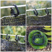 50St Zwarte Plastic Shade Net Clips Duurzame Net Houders