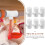 20St Kippen Drinker Tee Fitting Plastic Duurzaam Praktisch Wit Kleur 4