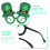 1 set st. patricks day bril en haarband, feestdecoraties 5
