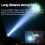Flashlight High Power Searchlight USB Rechargeable Dual Light Source Hand Lantern for Outdoor Camping 5