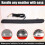 Rear Bumper Tail Light Modified Reflector Brake Fog Light for   Hatchback 2019-2023 Black 5