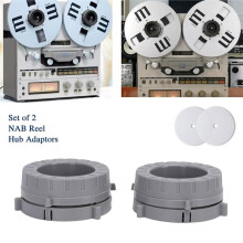 1 Pair Nab Hub Adapter Set with Silicone Height Adjustment Spacers for Open Reel Tape Machines for Tascam TEAC
