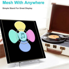 Acrylic Now Playing Vinyl Record Stand, Record Display Stand for Vinyl Records and LP Records Record Holder Clear
