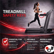 Universell Löpband Magnet Säkerhetsnyckel Ersättning för NordicTrack Proform Icon Image Weslo Golds Gym och Mer