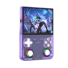 R36 Ultra X Retro Handheld Game Console 4.5-Inch IPS Screen Open Source Pocket Player 2.4G WiFi PSP Game Console Purpler