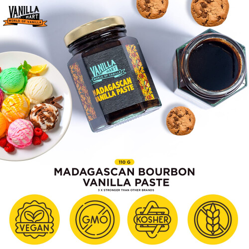 Vanilla Mart - Madagascan Vanilla Paste 110g - Extract Based Vanilla Paste - Pre 2