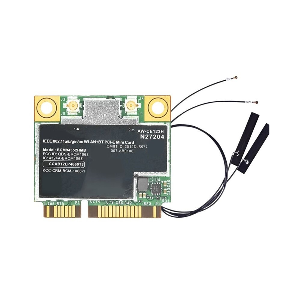Photos - FM Transmitter BCM94352HMB AC867M Wireless Card 2.4G/5G Dual Band PCI-E Network Card Built in Antenna