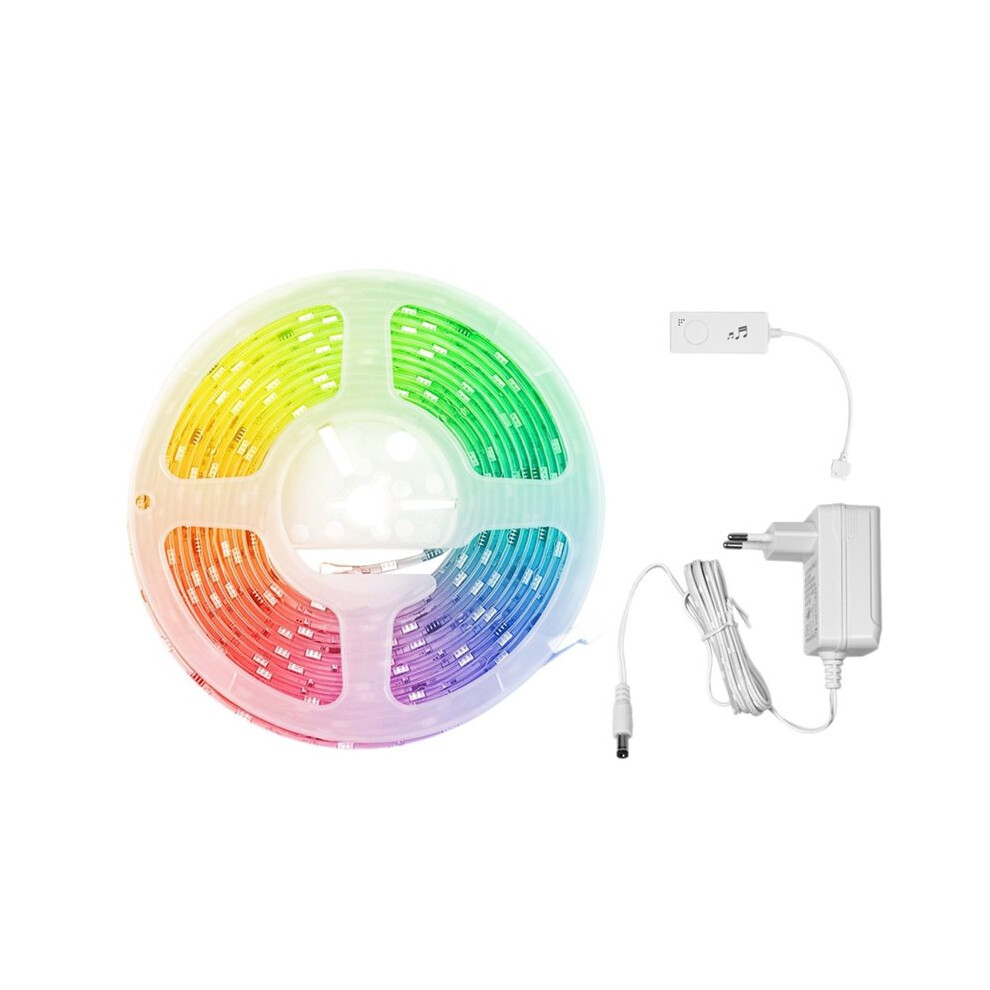Tuya Zigbee Led Strip Rgb5050 Controller Music Sync 16 Million Colors For Alexa Eu Plug Light 4713530637986