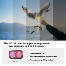 Lens Filter for Ultra Magnetic Quick-Swap Filters HD Optical Glass Balance Color VND-ND2-32