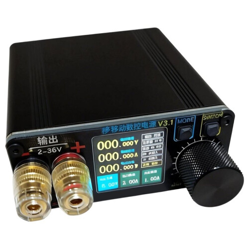 Portable Adjustable Power Supply V3.1 - Variable Voltage  Bench Power Source for Electronics Repair, Lab & DIY Short