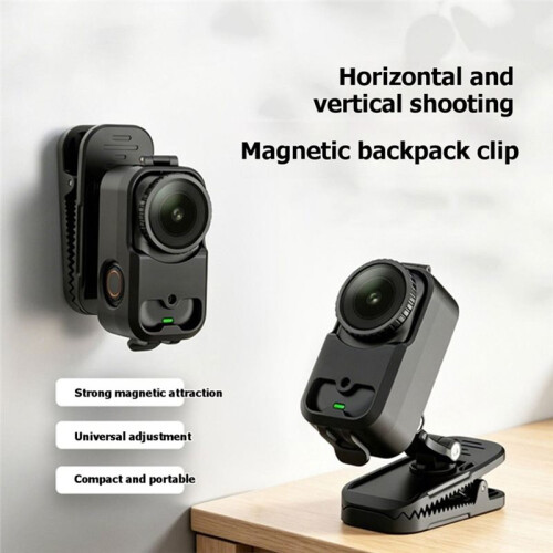 Magnetic Backpack Clip Mount for  Osmo  Camera 360 Wearable Clamp Holder Horizontal Vertical Protective Frame 2