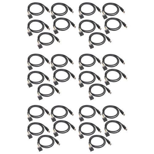 30Pcs USB 9Pin to USB Type C Cable for Computer Motherboard to USBC Secondary Screen PC LCD Screen 9Pin