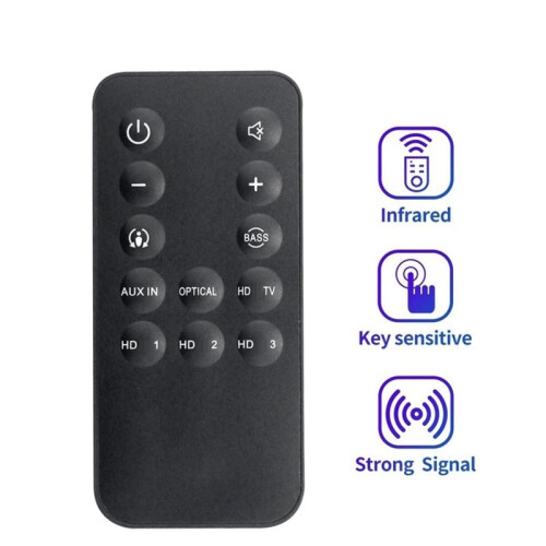 Replace Remote Control for  Cinema SB400 Soundbar Speaker System SB200 60-Watt SB100 Controller 1